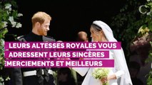 Meghan Markle et Harry ont envoyé une lettre de remerciement à leurs fans pour leur 1 an de mariage