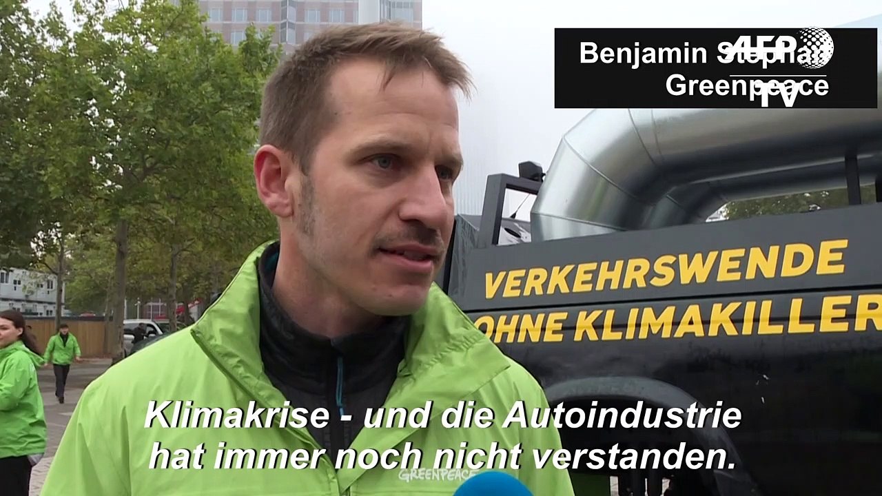 Greenpeace macht auf der IAA gegen SUVs mobil
