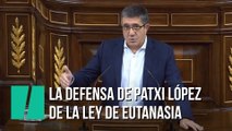 La emotiva defensa de Patxi López de la Ley de Eutanasia en el Congreso