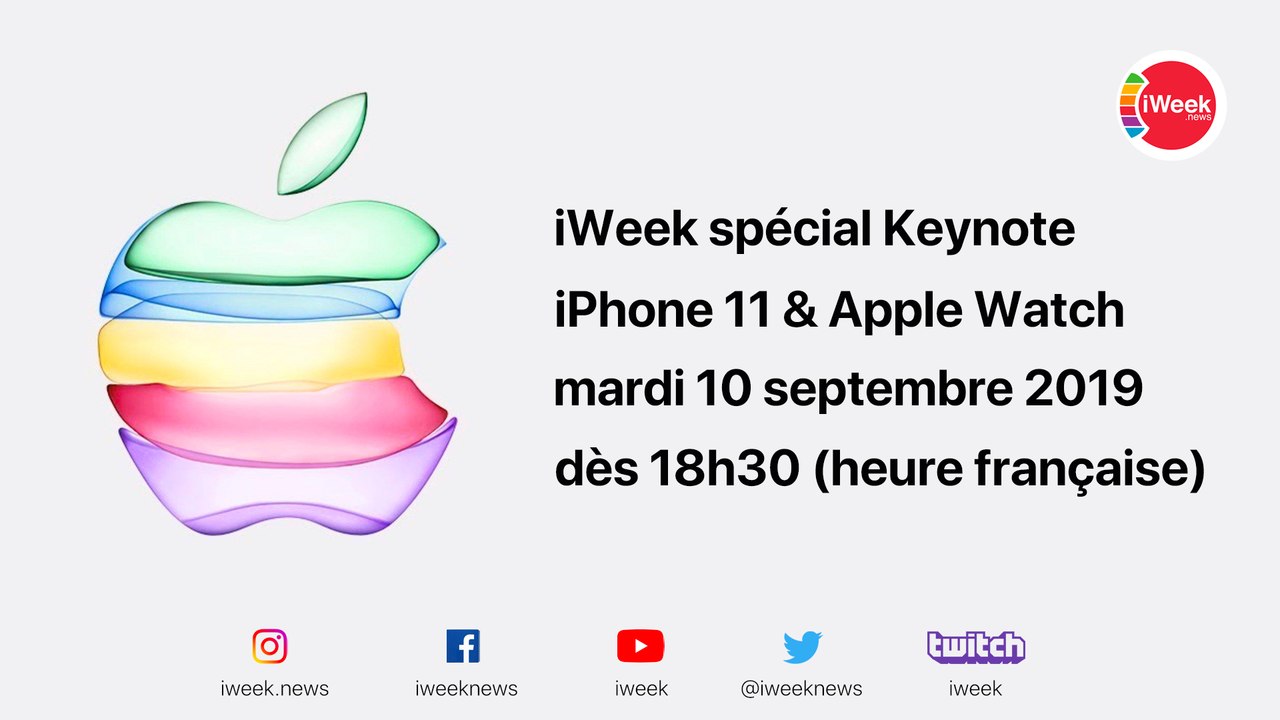 iWeek LIVE spécial keynote iPhone 11