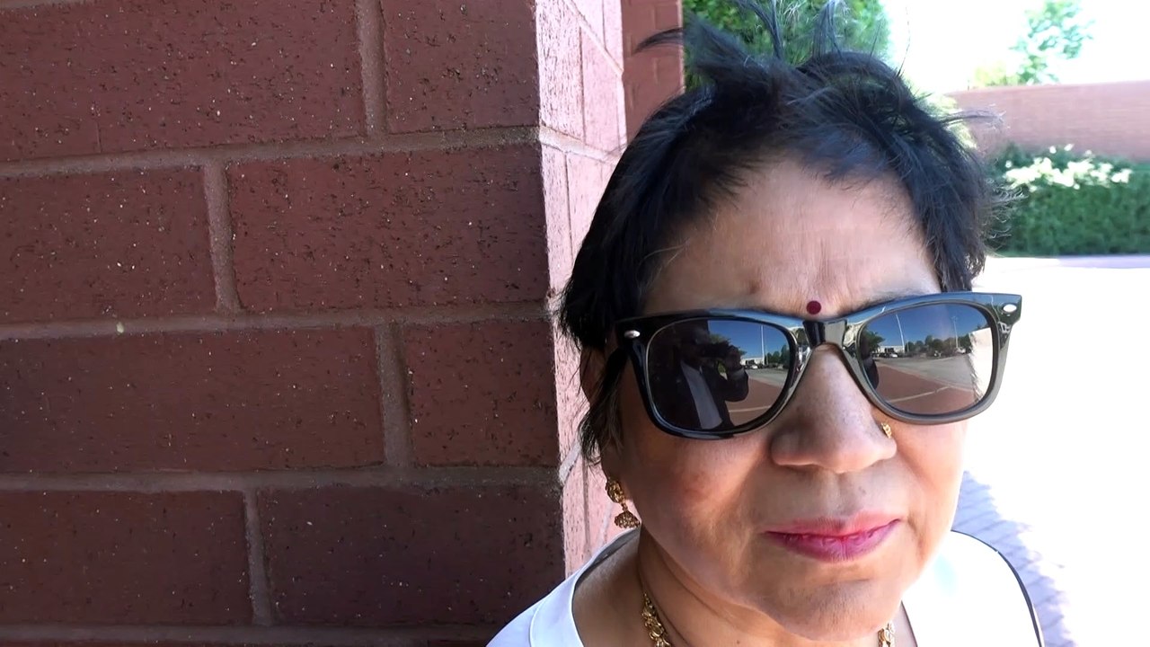 BDMV-94 Aruna & Hari Sharma shopping at JC Penny NW Arkansas Mall Fayetteville AR May 16, 2019