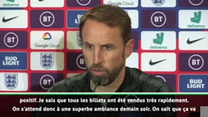 Angleterre - Southgate : "Très impressionné par le Kosovo"