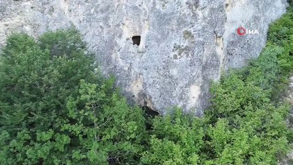 Doğanşar'daki peri bacaları havadan görüntülendi