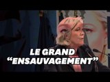 Marine Le Pen agite encore la peur de 
