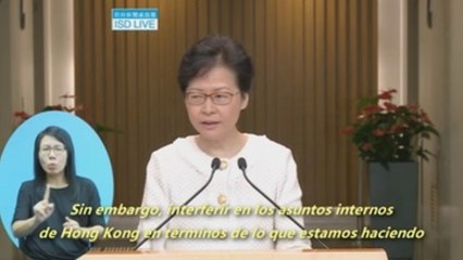 Lam condena cualquier intento de interferir en Hong Kong por parte de EEUU