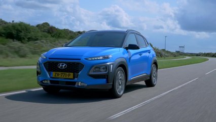 Hyundai Kona Hybrid Driving in the country