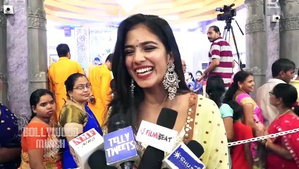 Malavika Mohanan Visit Andheri Cha Raja For Darshan