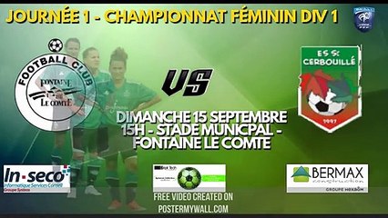 JOURNÉE 1 - CHAMPIONNAT FÉMININ DIV 1
