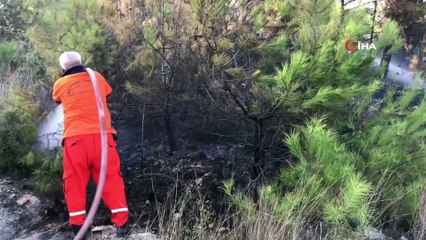 Husumetli ailelerin silahlı çatışması sonrasında çıkan yangın korkuttu