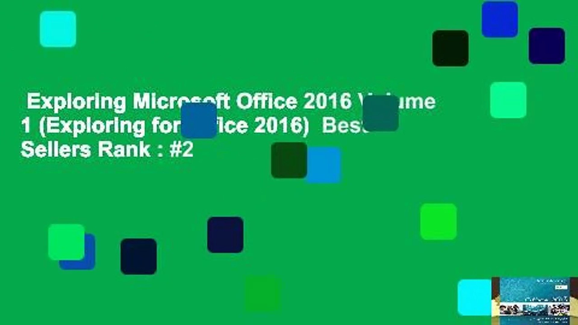 Exploring Microsoft Office 2016 Volume 1 Exploring For Office 2016 Best Sellers Rank 2 Video Dailymotion