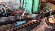 Two-axis hydraulic thread rolling machine