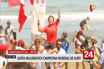 ¡Campeona mundial otra vez! Sofía Mulanovich la rompió en Isa-Japón