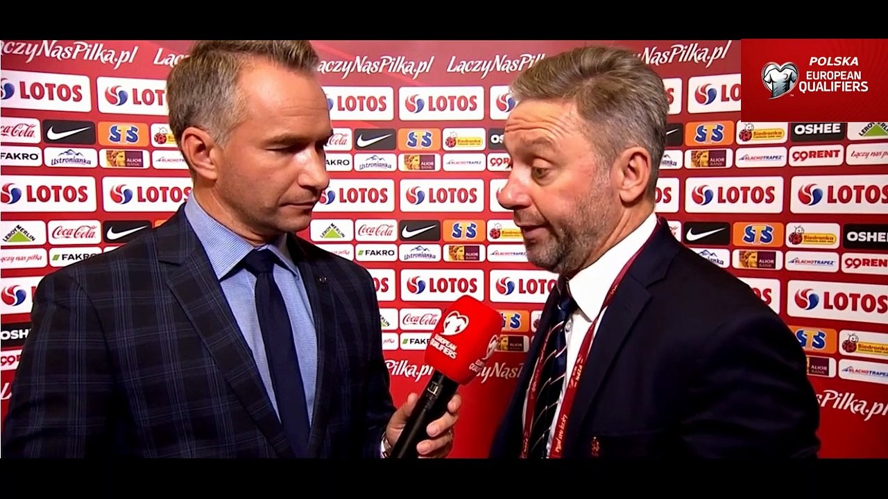Brzęczek , Lewy , Boniek , Fabiański , Bielik - po meczu z Austrią (2019)