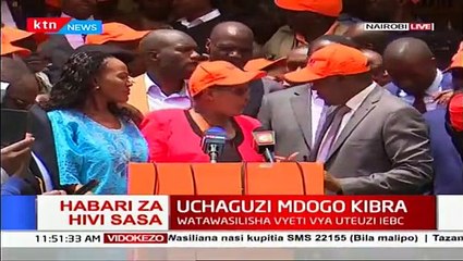 Bernard Okoth, brother to Ken Okoth receives nomination papers to run for Kibra