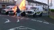 Petrol bombs thrown at police vans in Derry