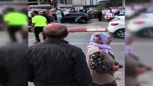 Anadolu Adalet Sarayı otoparkında sıcak anlar kamerada