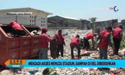 Pemkot Semarang Mulai Bersihkan Hamparan Sampah di Pinggir Rel Kereta Kemijen