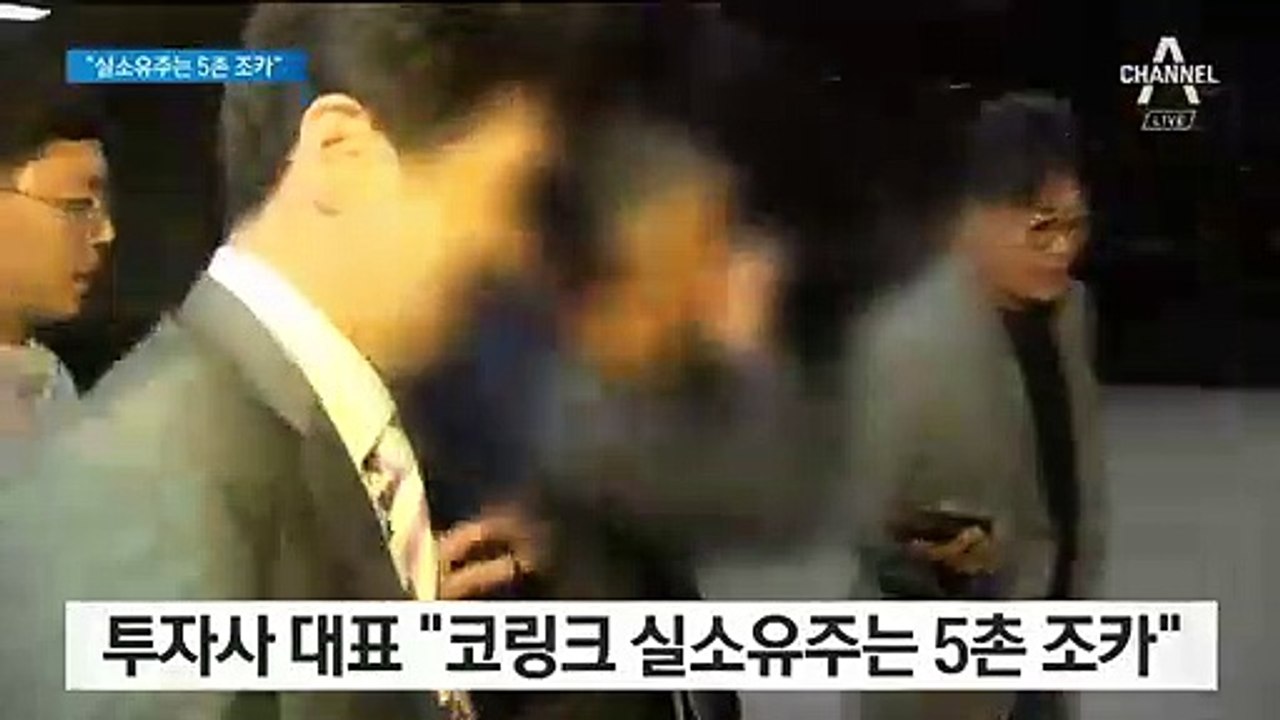 투자사 대표 “코링크 실소유주는 조국 5촌…통장까지 관리”