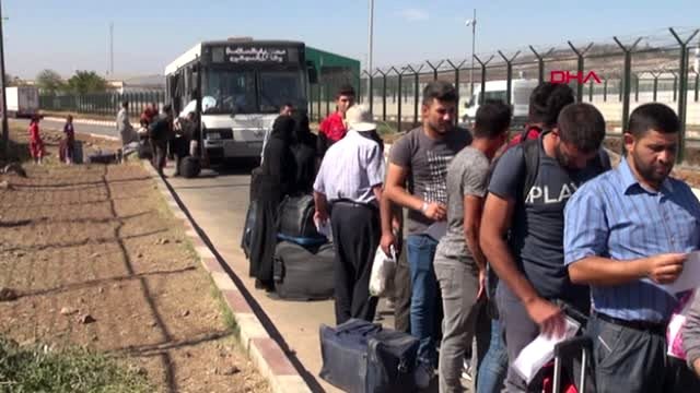 Kilis bayramı ülkesinde geçiren 37 bin suriyeli, türkiye'ye döndü
