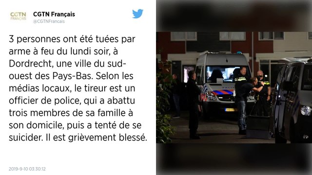 Pays-Bas : Un policier tue son épouse et ses deux jeunes filles à Dordrecht
