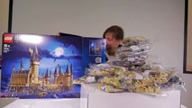 INCROYABLE • 2ème   grosse boite Lego du monde ! - Set 70143 Hogwarts Castle Harry Potter Time Lapse