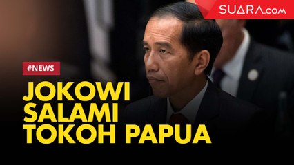 Tiba di Istana, Jokowi Salami Tokoh Papua