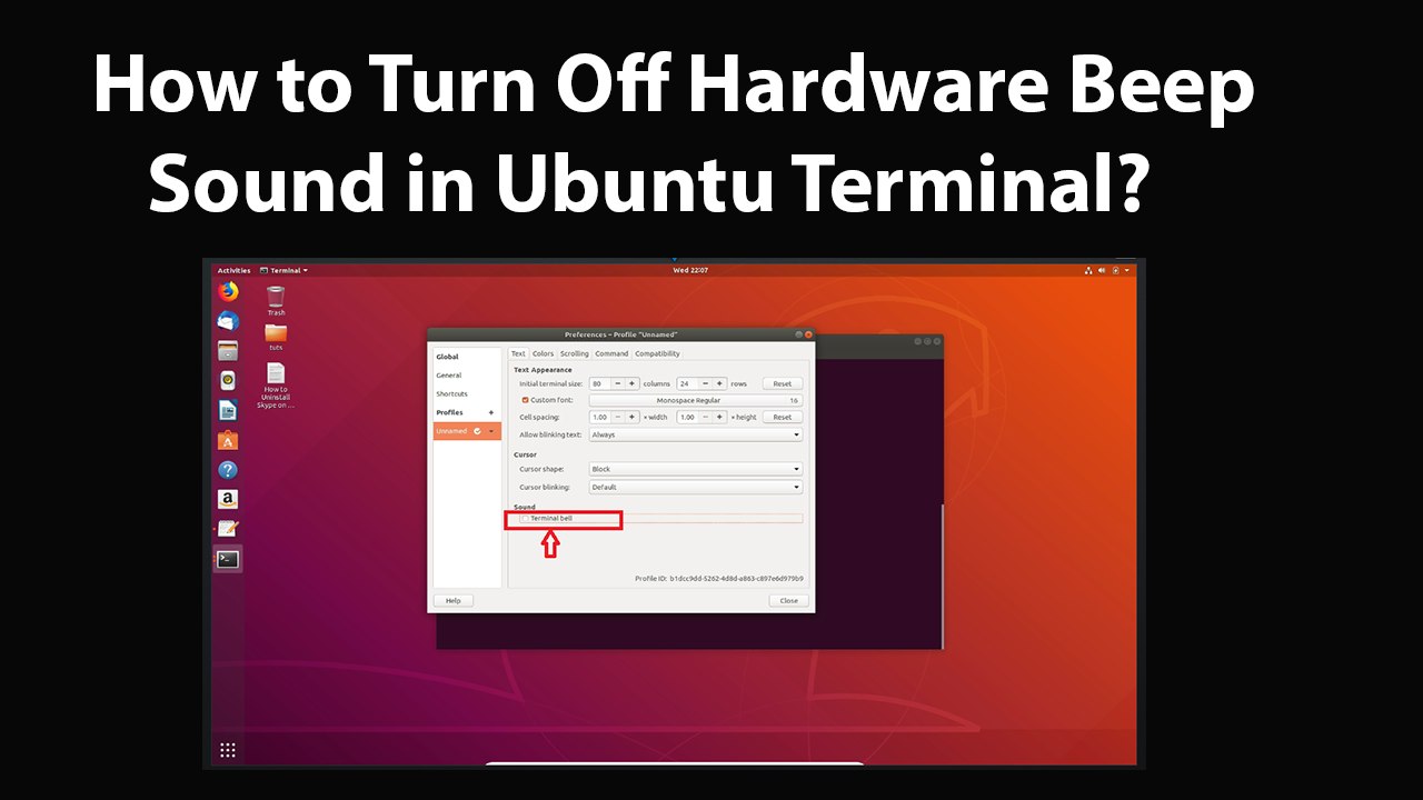 How to Turn Off Hardware Beep Sound in Ubuntu Terminal?