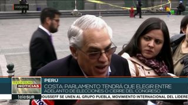 Perú: Gob. y bancadas políticas discuten posible adelanto de elección