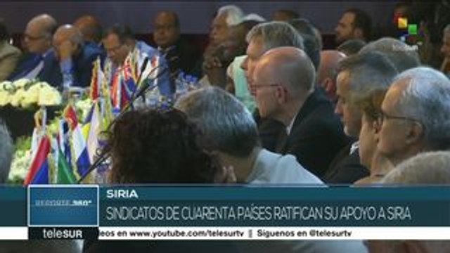 Culmina en Siria el Tercer Foro Sindical Internacional
