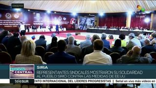 Siria: concluye en Damasco III Foro Sindical Internacional
