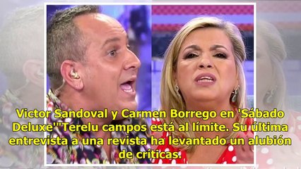Victor Sandoval estalla contra Terelu Campos