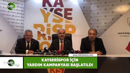 Kayserispor için yardım kampanyası başlatıldı