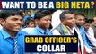 Chhattisgarh minister Kawasi Lakhma tells students to grab officers collar to become a leader