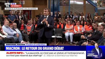 Emmanuel Macron: "À mesure qu'on réduit le chômage c'est encore plus dur pour ceux qui y restent"