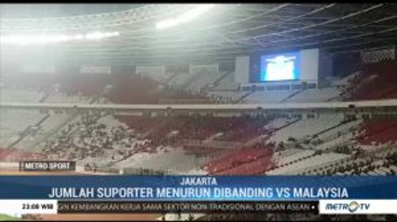 Imbas Kekalahan dari Malaysia, Suporter Indonesia Menurun Drastis
