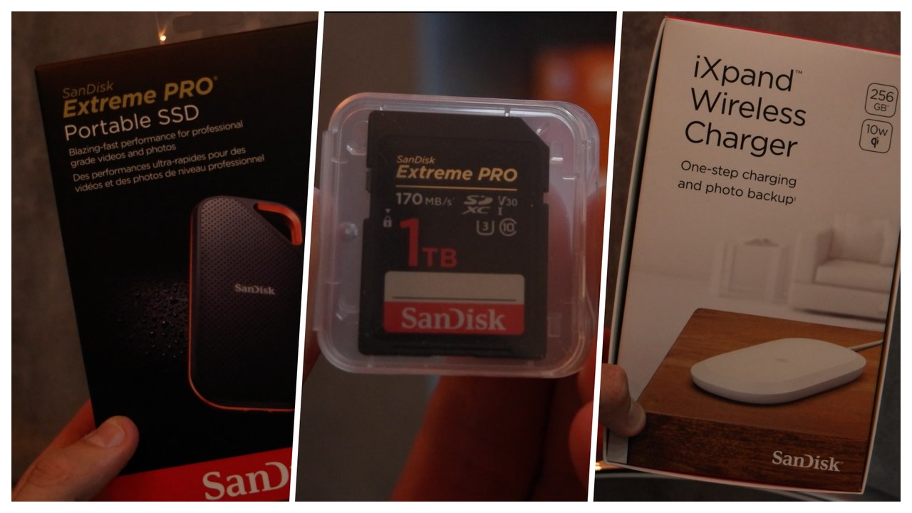 SanDisk IFA 2019 - 1 TB Extreme Pro SD, Extreme Pro Portable SSD, iXPand Wireless Charger und CFexpress Card B
