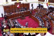 Comisión de Presupuesto: se representaron proyectos de más de S/.2 mil millones
