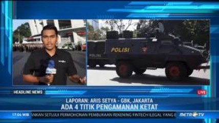 Ribuan Personil Gabungan Jaga Keamanan Indonesia vs Thailand di GBK Jakarta