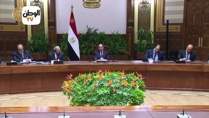 السيسي يطالب الحكومة بتحسن ملموس في إدارة المخلفات يشعر به المواطن