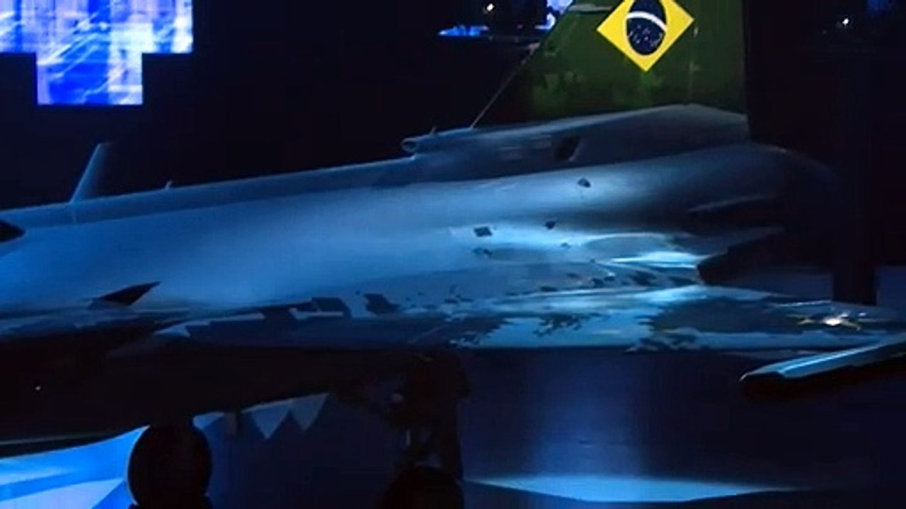 O primeiro caça Gripen do Brasil