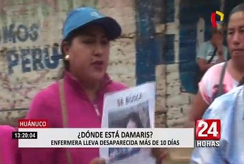 Huánuco: PNP busca a enfermera que desapareció hace más de una semana