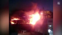 Incêndio atinge área em frente ao Ifes em Itacibá