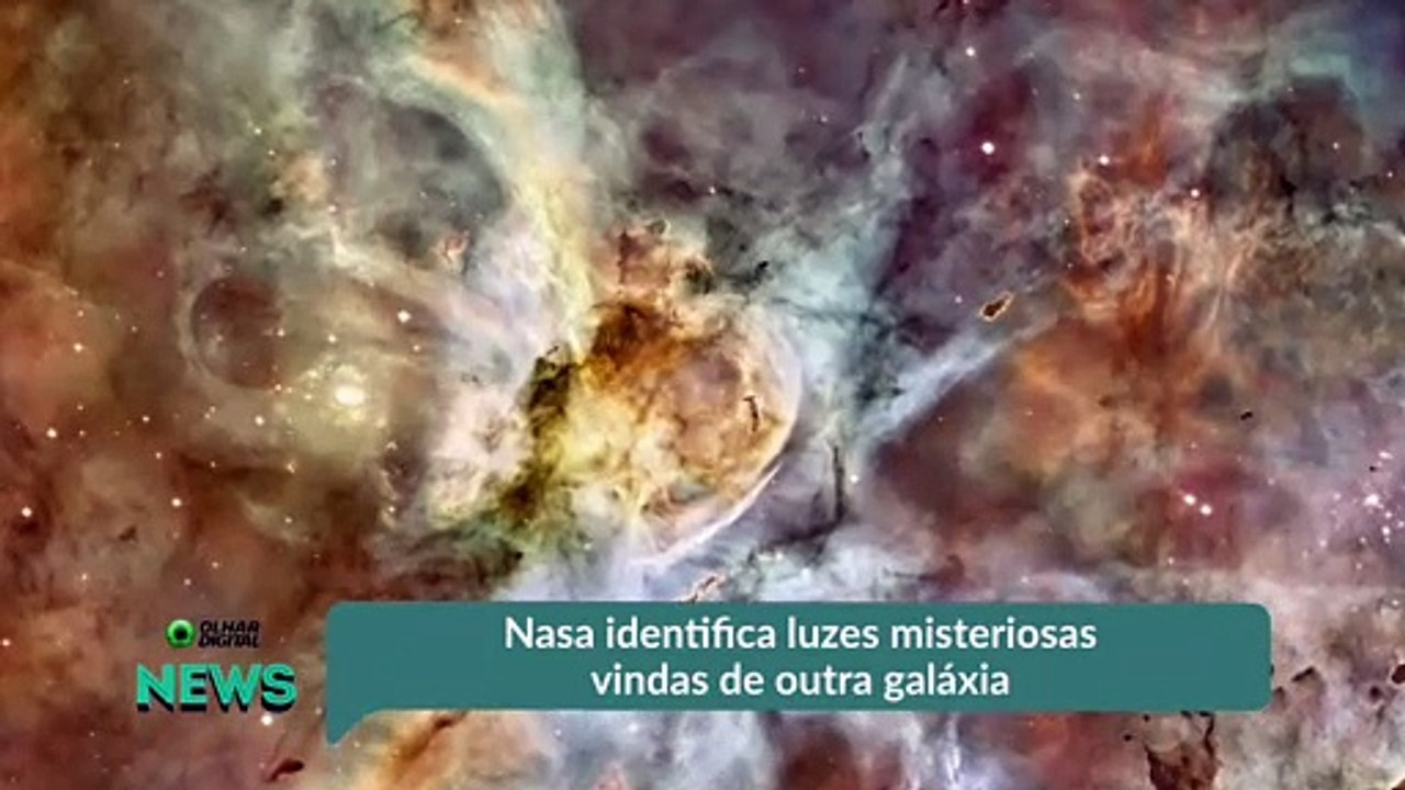 Nasa identifica luzes misteriosas vindas de outra galáxia