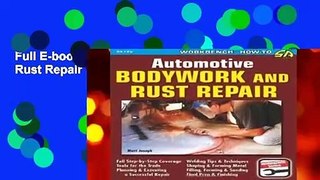 Full E-book  Automotive Bodywork   Rust Repair  For Online