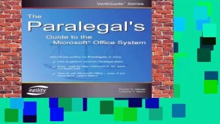 About For Books  The Paralegal s Guide to the Microsoft Office System (Vertiguide)  For Kindle