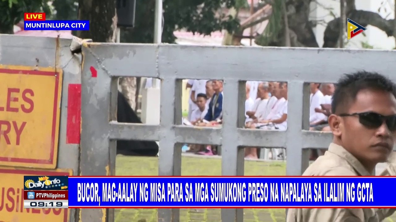 BuCor, mag-aalay ng misa para sa mga sumukong preso na napalaya sa ilalim ng GCTA