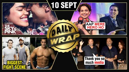Kangana Praises Akshay Kumar, The Sky Is Pink TRAILER, Rishi Kapoor Returns Home | Top 10 News