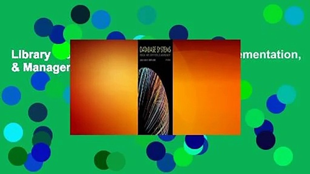 Library  Database Systems: Design, Implementation, & Management - Carlos M. Coronel