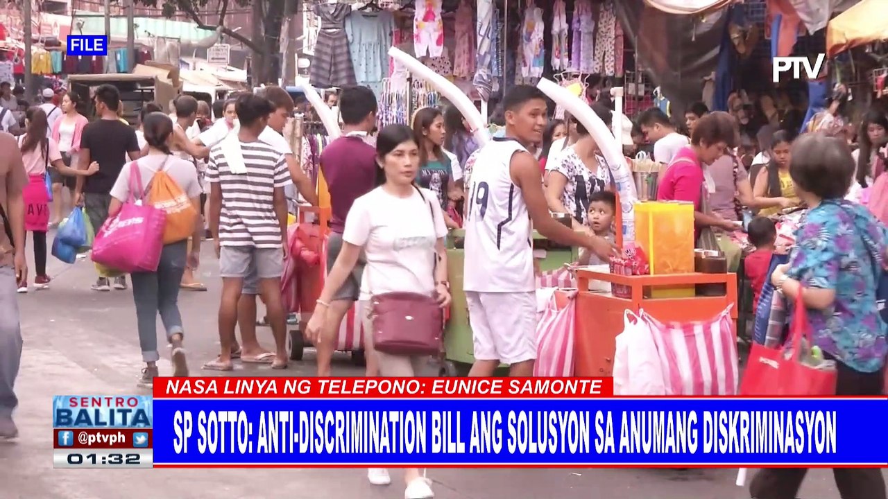 SP Sotto: Anti-discrimination Bill ang solusyon sa anumang diskriminasyon