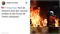 Finistère : Voitures brûlées, forces de l’ordre caillassées : nuit de tensions à Quimper